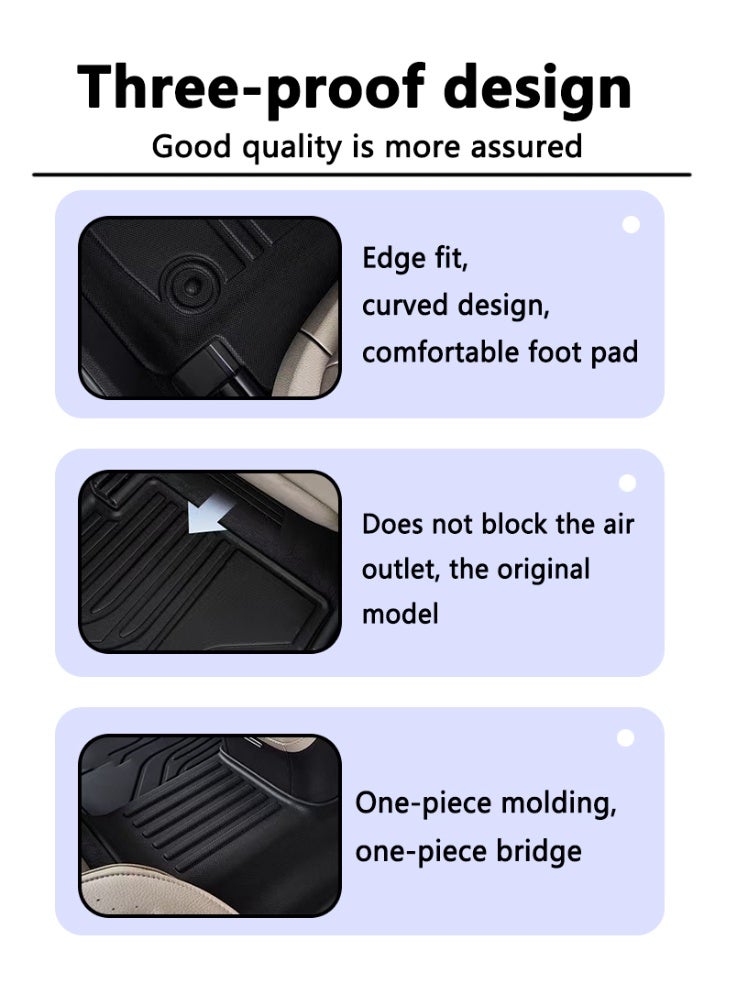 BYD Car floor mat, suitable for 2025 model BYD Qin PLUS DM-i car floor mats, durable, waterproof, easy to clean, high-end - Image 4